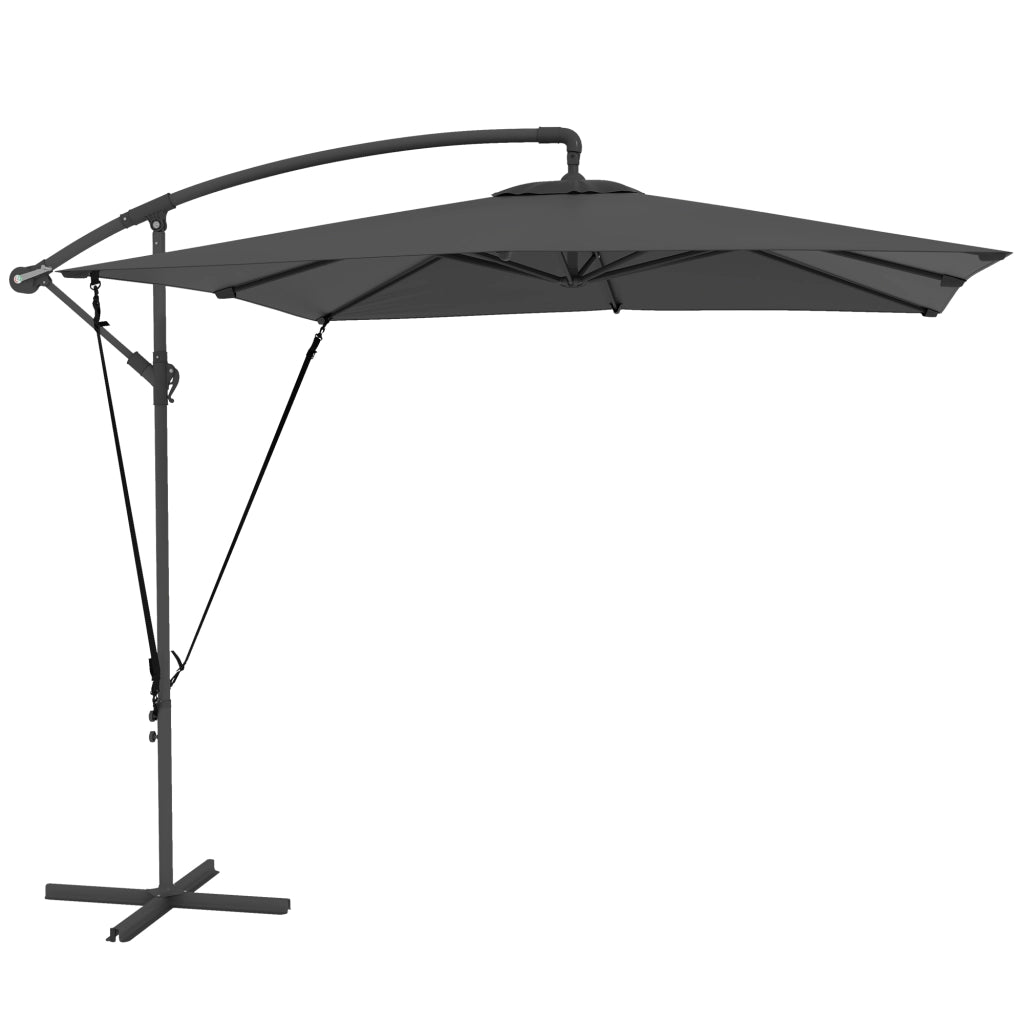 Ombrellone da Giardino con Base ¨C zephmum ¨C Grigio 250x250 cm