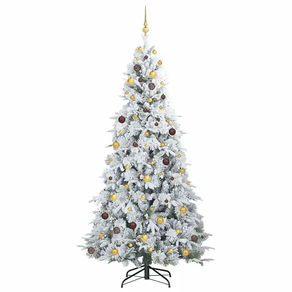 Albero di Natale Artificiale con Rami Pieghevoli Bianco 240 cm 3397507