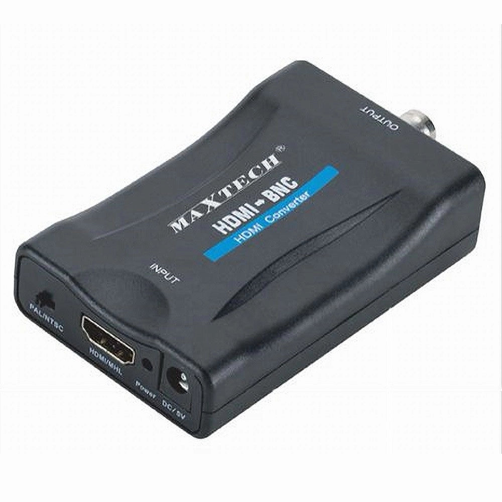 Trade Shop - Convertitore Video Da Hdmi A Bnc Adattatore Segnale Audio Pal/ntsc 480p Chdmi-bn -
