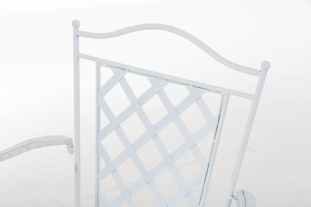 Sedia Outdoor in Ferro Adara bianco