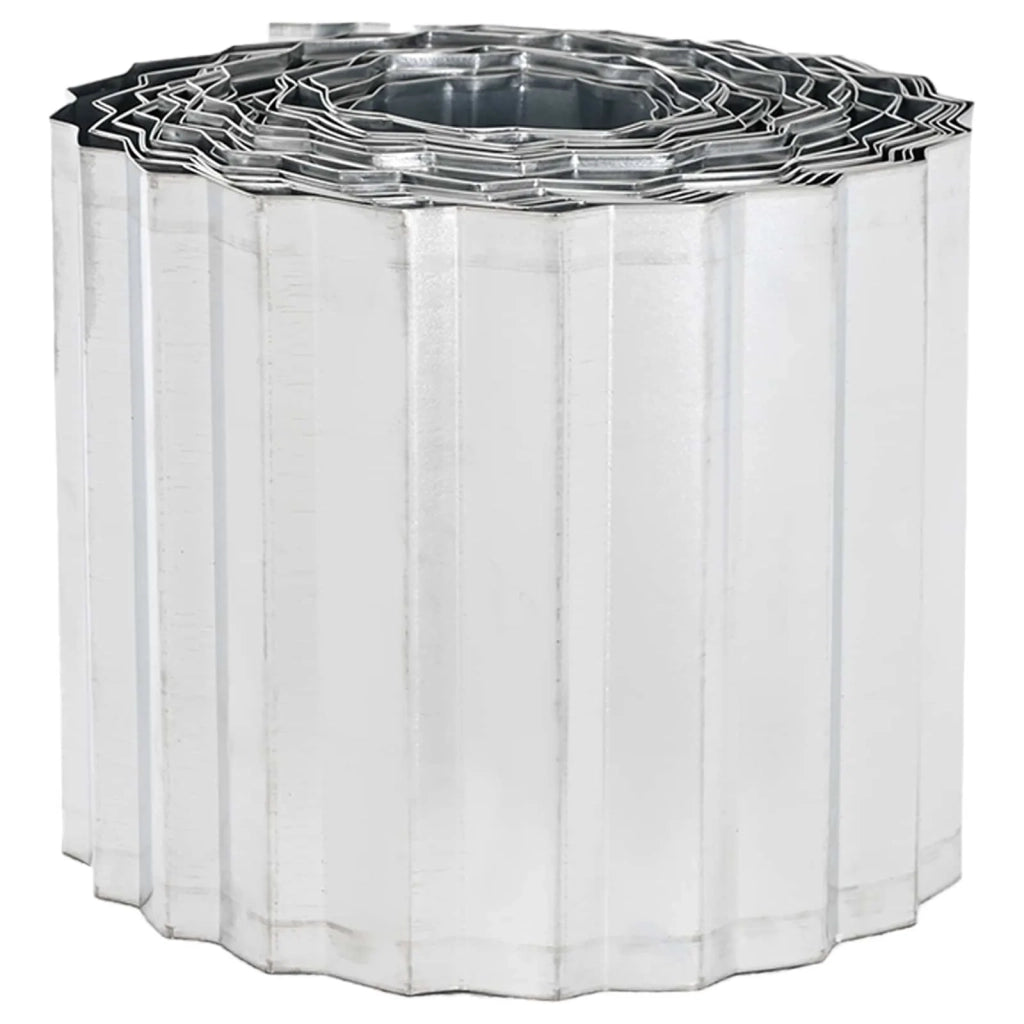 Bordura per Prato 20 m x 30 cm Acciaio zincato Argento 42030207