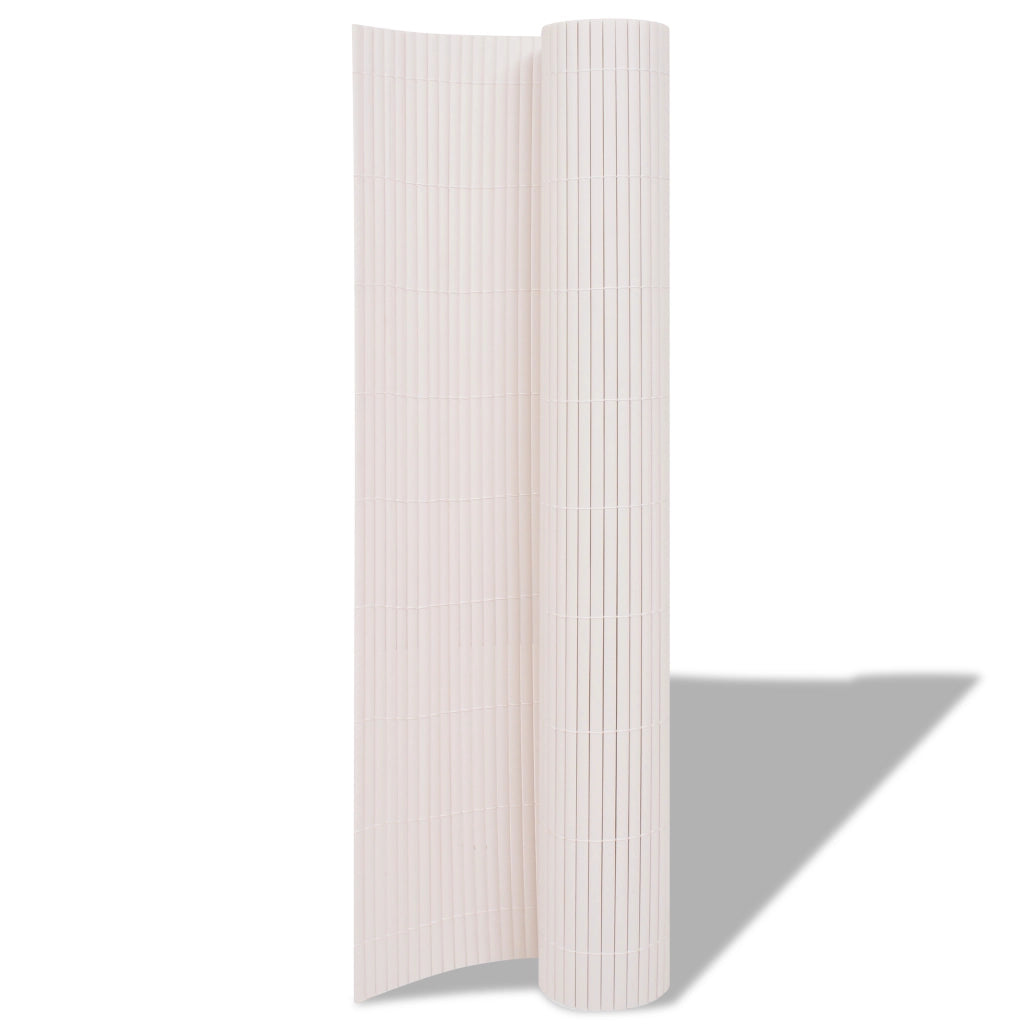 Recinzione da Giardino Doppio Lato PVC 150x300 cm Bianco