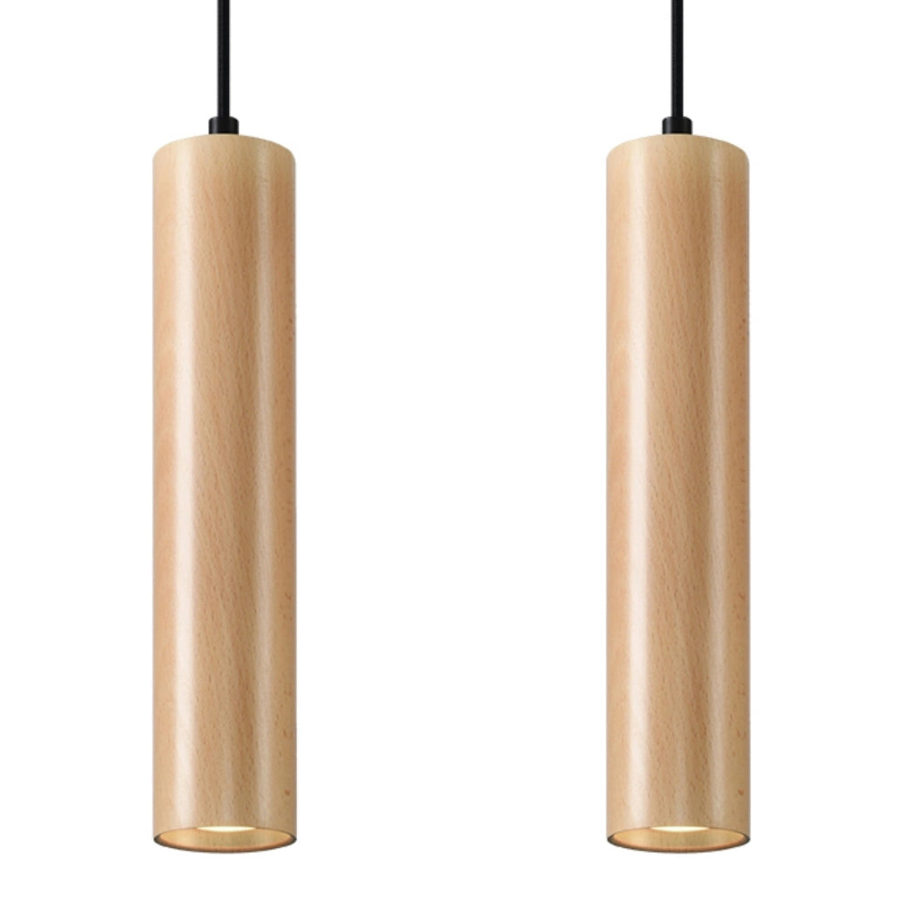 Lampada a sospensione CASANO 2 Pure Lume legno nero