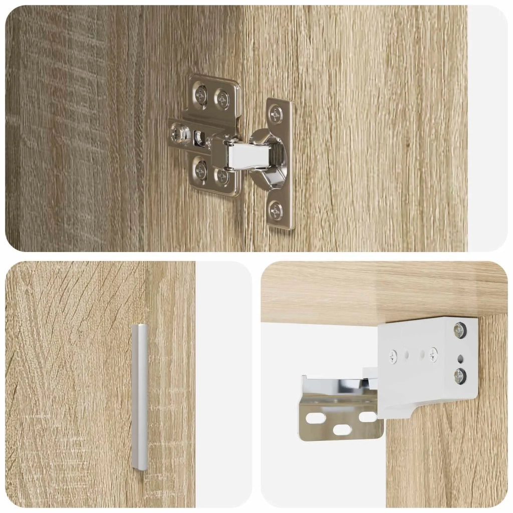 Scaffale da parete A parete Rovere Sonoma 80 x 36 x 80 cm 8011381
