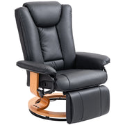 Poltrona relax girevole reclinabile ¨C zephmum ¨C similpelle nero