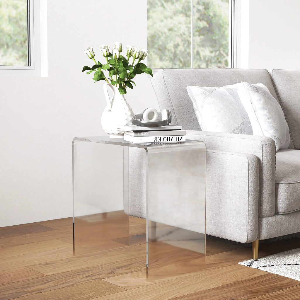 Tavolino da Salotto in Acrilico ¨C Zephmum ¨C 53.5x30.5x53.5 cm Trasparente