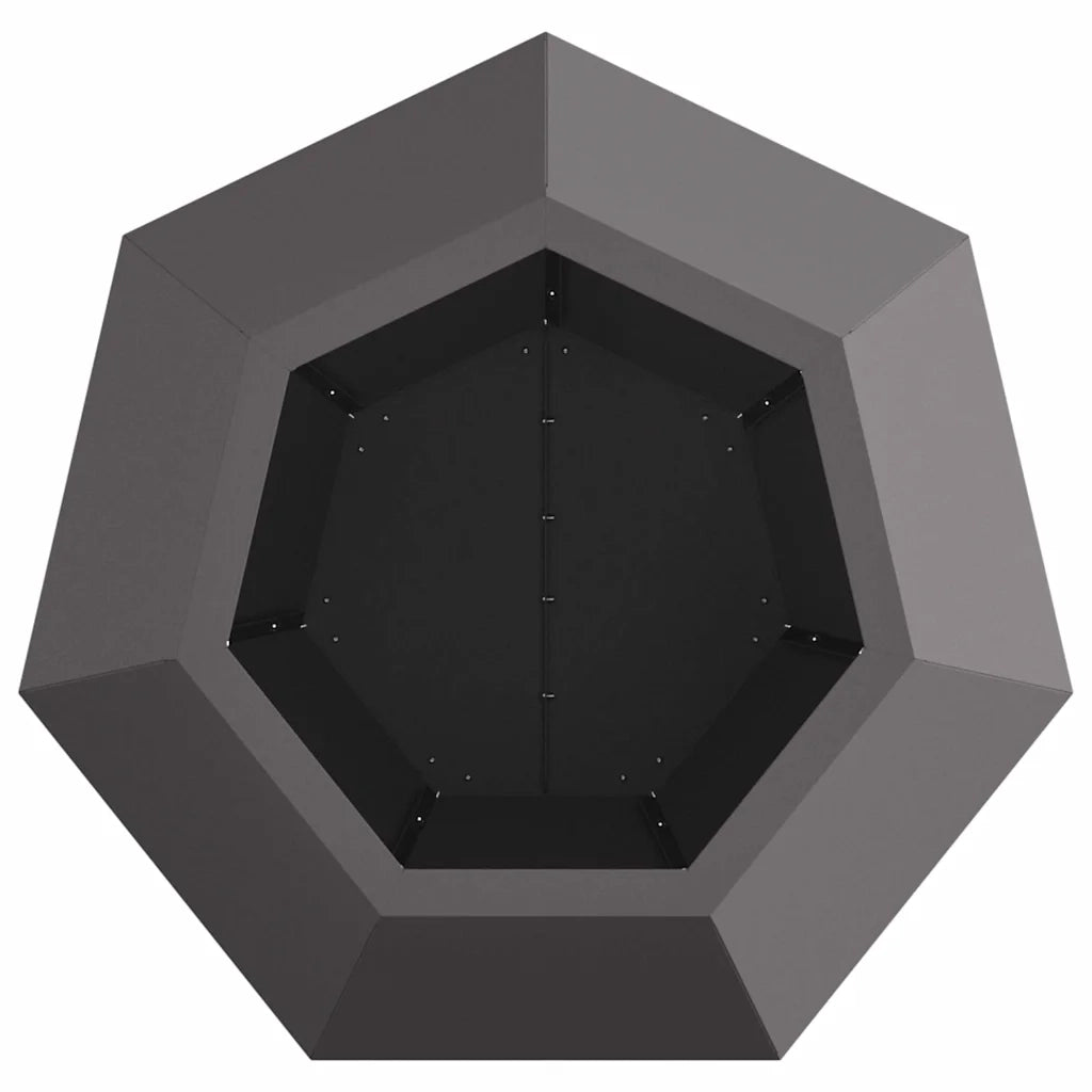 Fioriera | Cassetta per fiori | Vaso Nero 50 x 50 x 40 cm Acciaio