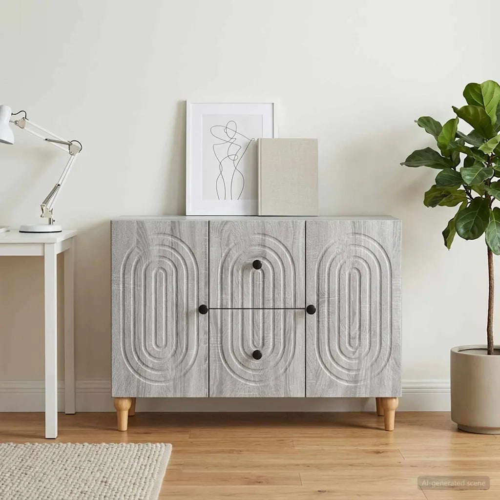 Mobile TV Grigio Sonoma 89 x 34,5 x 60 cm Legno ingegnerizzato 894201