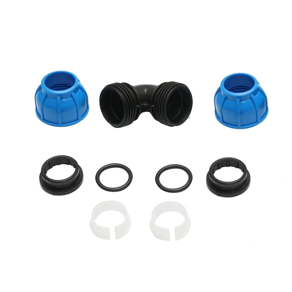 Gomito Compressione a gomito PN10-32mm x 32mm. per sistemi di irrigazione Raccordo Compressione Manicotto Raccordo Compressione tubo irrigazione