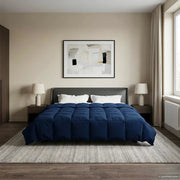 Duvet Estivo Trapuntato Blu Scuro 200 x 240 cm Microfibra 42025969