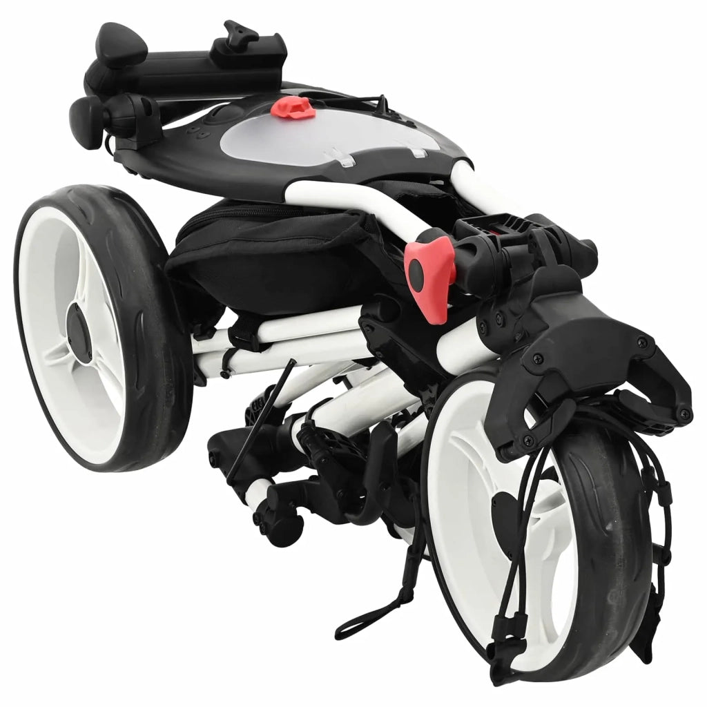 Carrello da golf Nero e Bianco 100 x 69 x 114 cm Alluminio CFW8196930