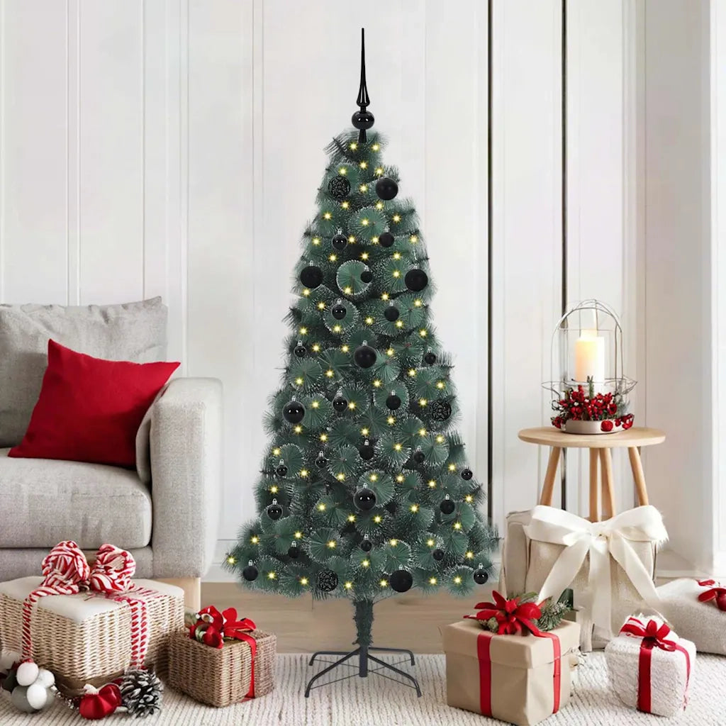 Albero di Natale artificiale pre-illuminato con set di palle 3396154