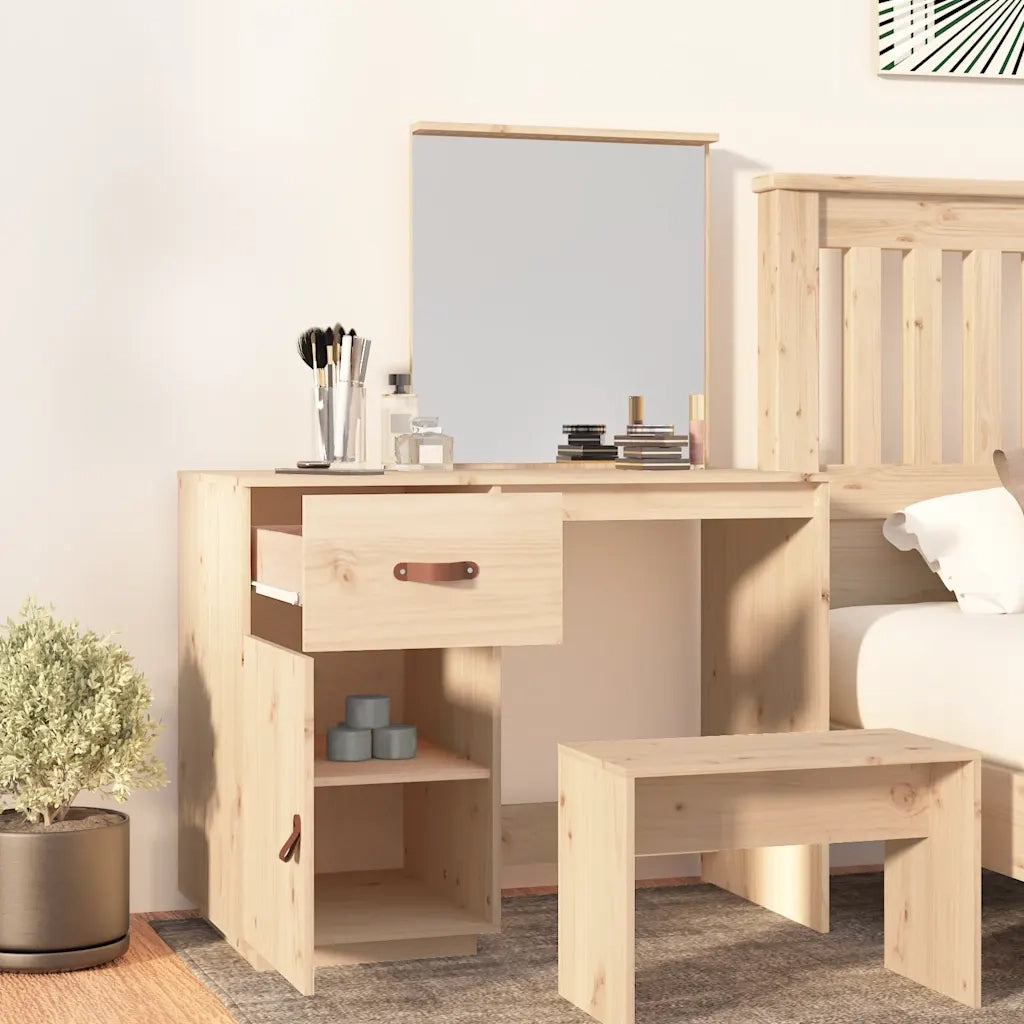 Toeletta 95x50x134 cm in Legno Massello di Pino cod mxl 63559