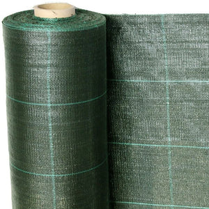 Telo Rotolo Pacciamatura da Giardino in Plastica 1x5m per Orto Verde