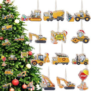 Decorazione di Natale in Legno, 24 Pezzi, Pendenti a forma di Macchina da Disegno