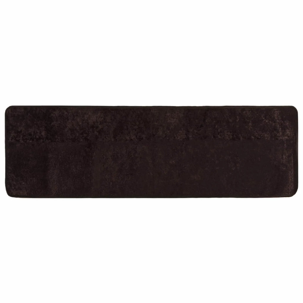 Runner Tappeto MARSA Antracite 50 x 150 cm Poliestere e PVC