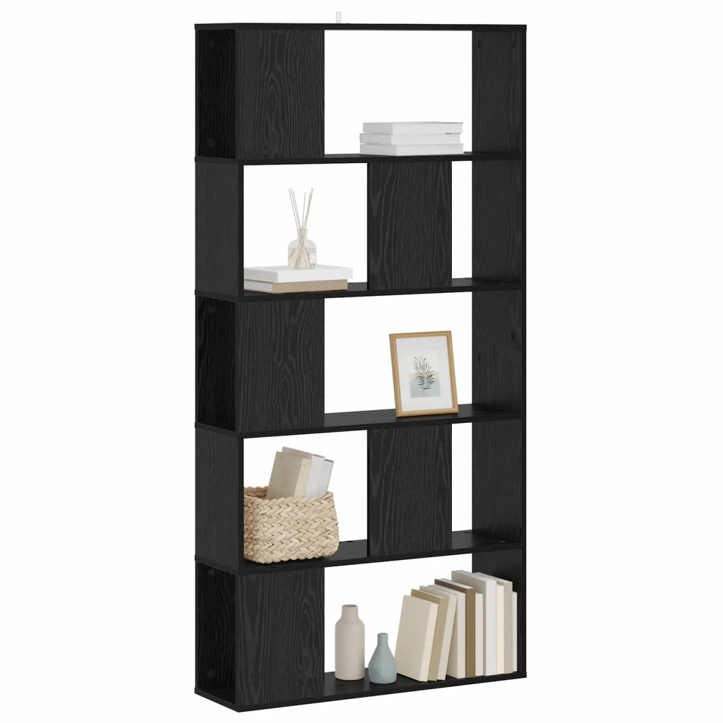 Libreria Rovere nero 80,5 x 23,5 x 162,5 cm PB 8010956
