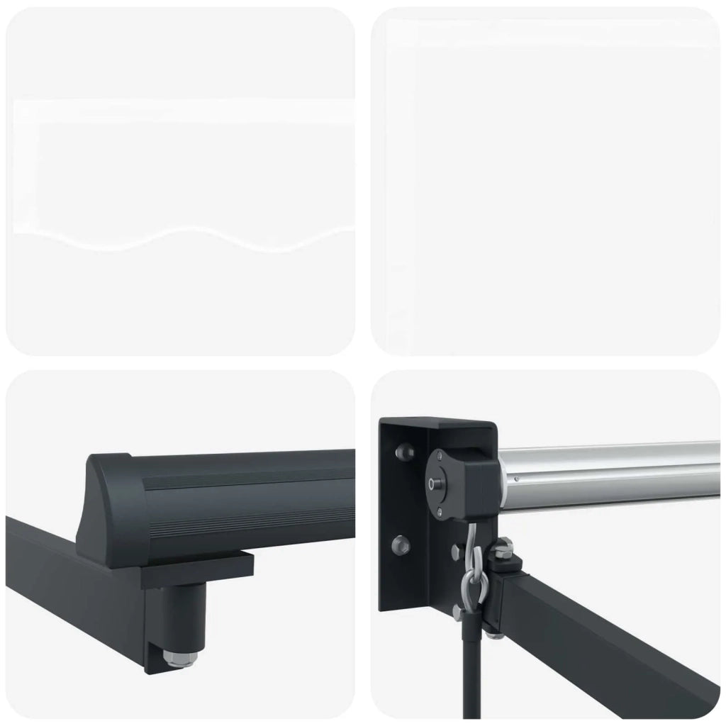 Tenda da Sole Bianco 450 x 300 x 165 cm Poliestere e Metallo 3330993