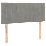 Testiera | Testata Grigio Chiaro 90x5x78/88 cm in Velluto