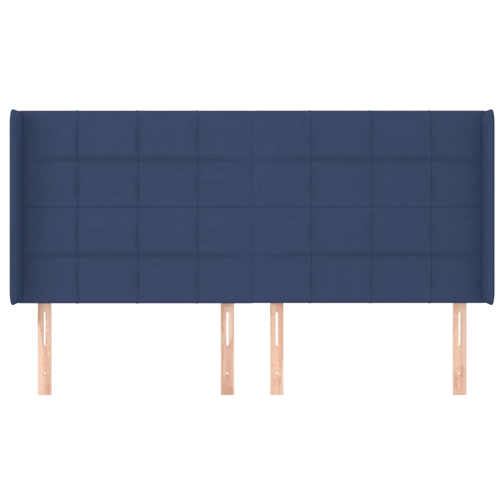 Testiera ad Orecchio Blu 183x16x118/128 cm in Tessutocod mxl 121639