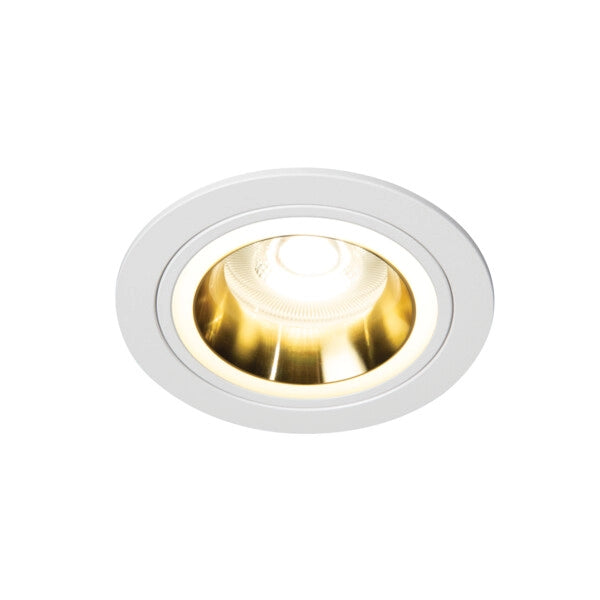 Faretto da incasso tondo bianco/oro Kanlux Feline GX5.3/GU10