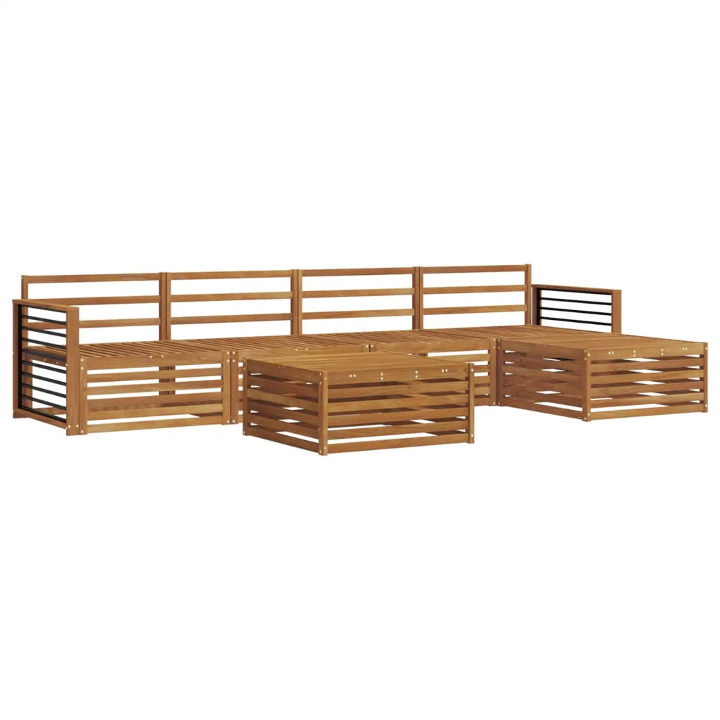 Set di divani da esterno 6 pcs Naturale