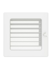 Griglia di ventilazione per camino 17x17 bianca con tapparelle avvolgibili