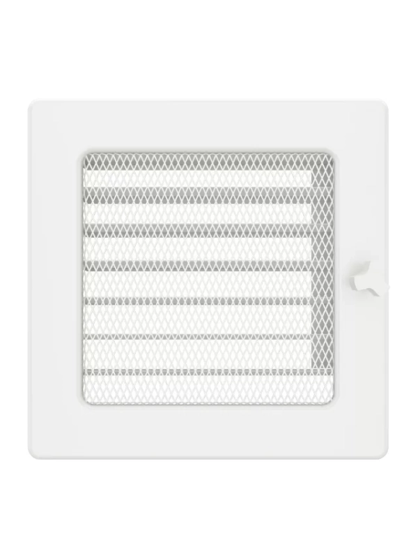 Griglia di ventilazione per camino 17x17 bianca con tapparelle avvolgibili