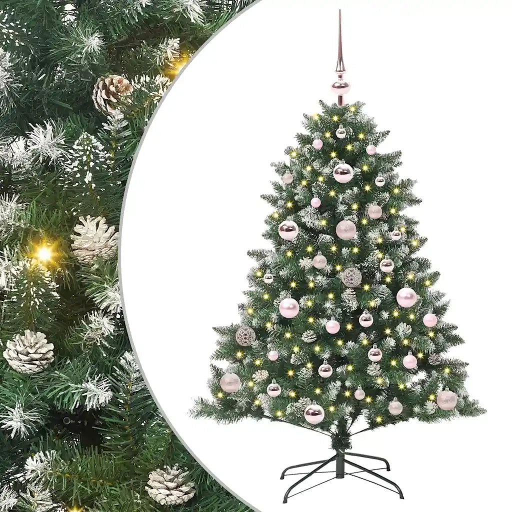 Albero di Natale artificiale con 150 LED Verde 120 cm 3395211