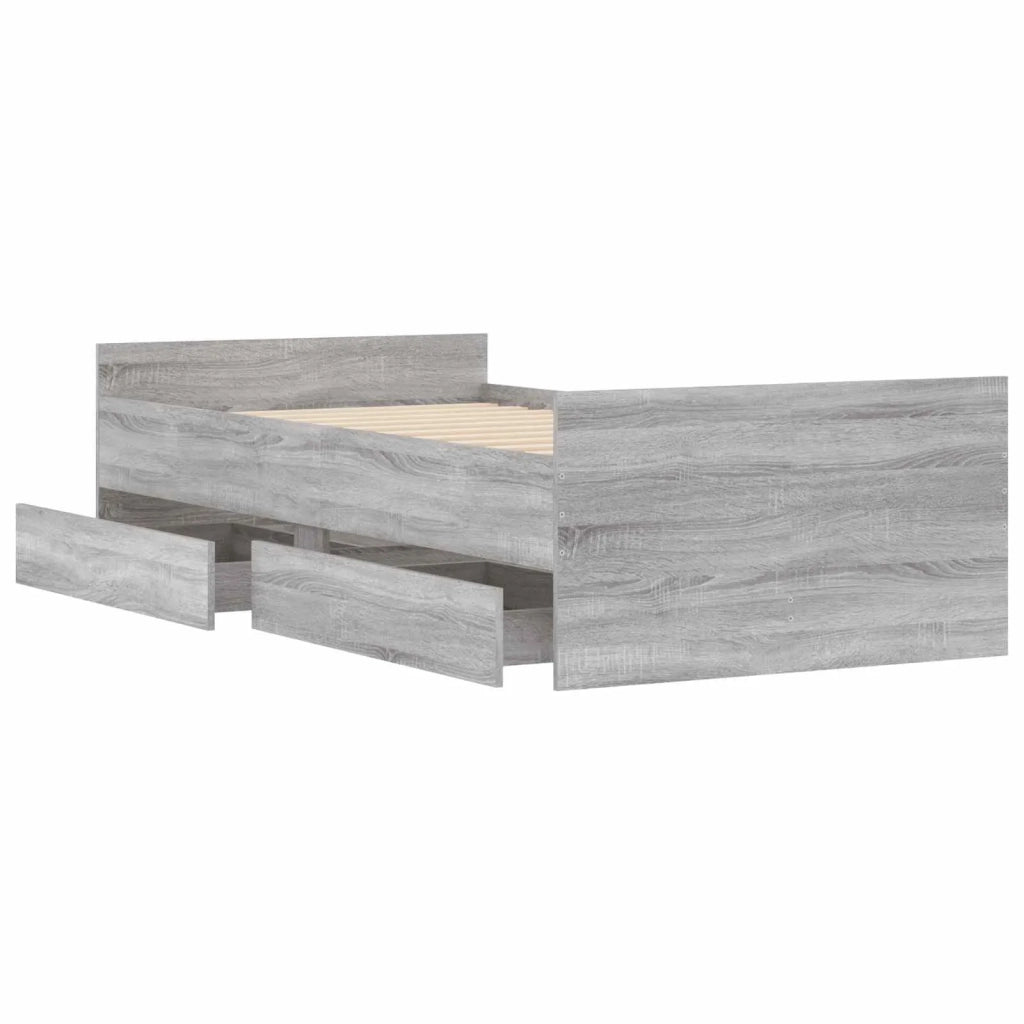 Telaio del letto con storage Grigio Cemento 80 x 200 cm 3429626