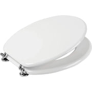 Sedile copriwater tavoletta bianco universale per bagno copri wc
