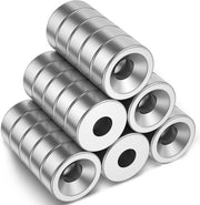 30 magneti neodymium con foro 8x3mm M3, piatti magnetici piccoli per tavoli magnetici, armadietti, frigoriferi - magnetici forti a rullo