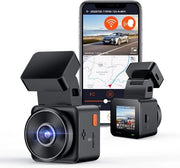 Cannoni di Sorveglianza per Auto - Camera di Sorveglianza - Visione Anteriore - Visione Posteriore - Registrazione di Video - Sicurezza Stradale - Sicurezza Parcheggio - Registrazione Continua - Funzione Giorno e Notte - Prevenzione Danni