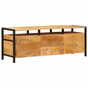 Mobiletto portaoggetti con cassetti moderni 110 x 30 x 40 cm in legno massello di mango marrone 02_0058087