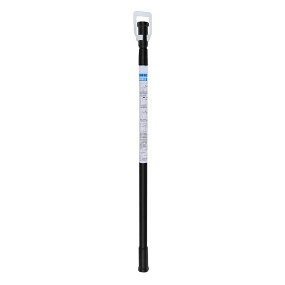 Trade Shop - Bastone Asta Per Tenda Doccia Barra Telescopico 70 A 120 Cm Alluminio Nero 87231 -