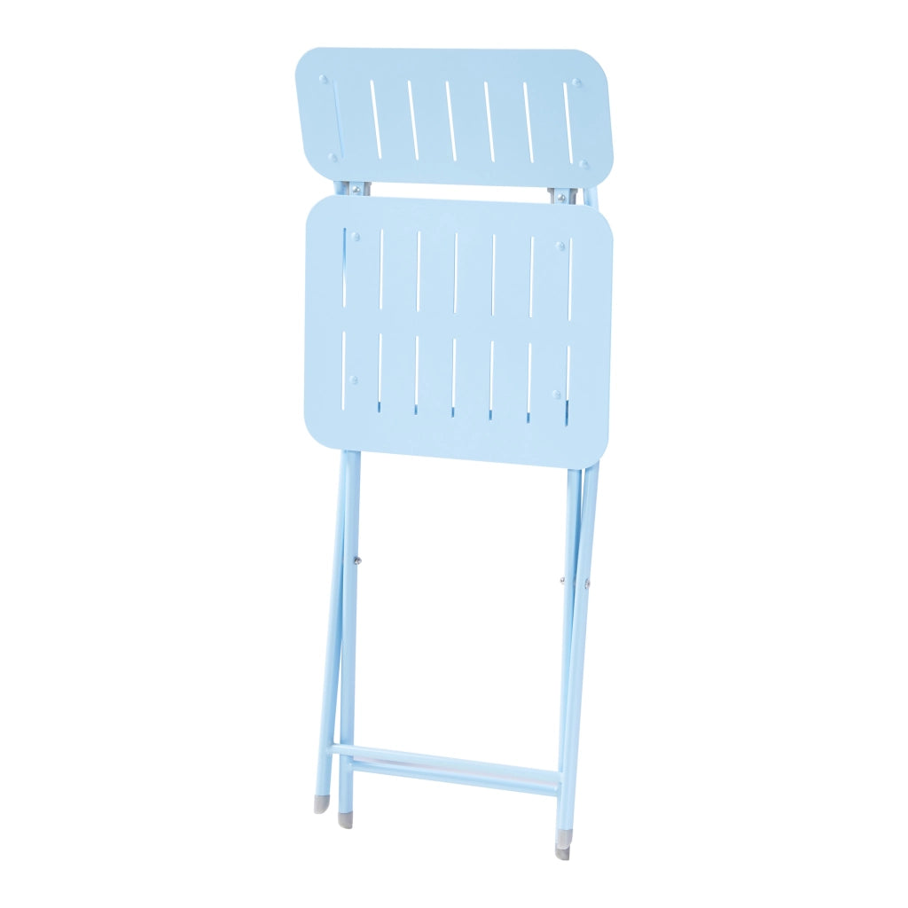 Set Sande di 2 Sedie Pieghevoli - Azzurro [en.casa]