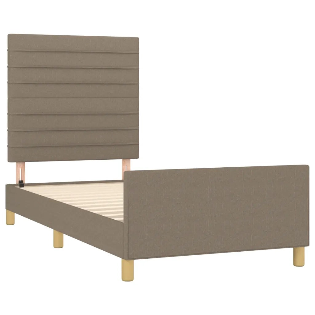 Giroletto senza Materasso Tortora 90x190 cm Tessuto