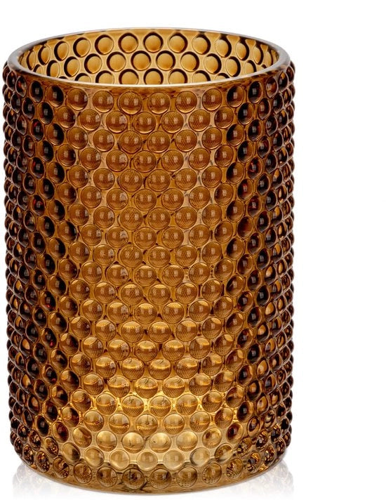 Vasi da tavolo moderni in vetro, altezza 14 cm, fiale decorative in vetro marrone, vasi decorativi grandi vasi da fiori, vasi cilindrici in vetro per decorazione di tavolo, ufficio, cucina, composizioni, regalo di nozze