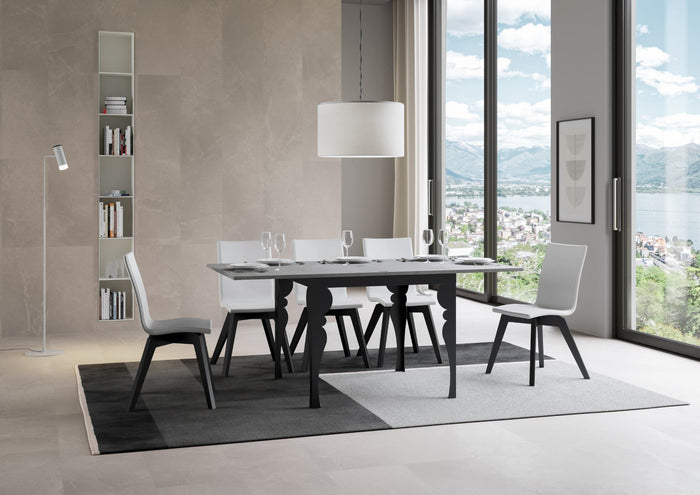 Tavolo Allungabile 90-180x90x78/80 cm Paxon Libra Cemento