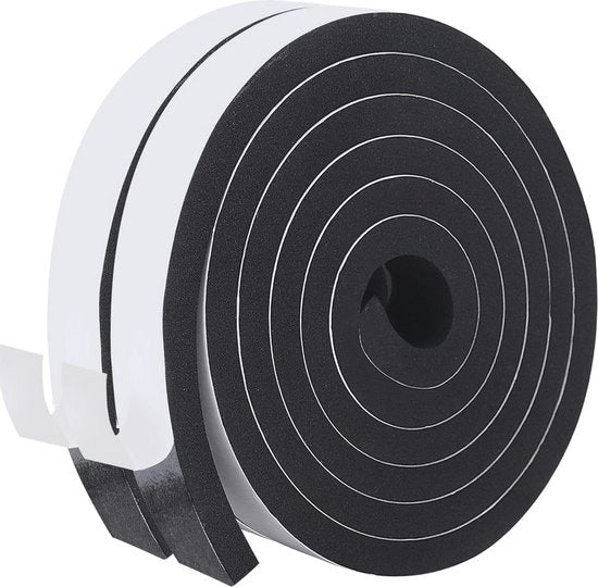 Afdrittante per Porte - 7,5 cm L x 8,5 cm P - Adesivo per Schiuma Autoadesiva per Tozzi e Pacchi Aircondizionati - Lunghezza Totale 2 m - 2 Rulli