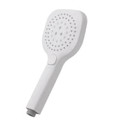 Doccino arrotondato 26 cm con tre tipi di getto bianco opaco in ABS Hidra