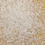Crystal Color 3mm perle per filigrana 3600 pezzi/100 gram, 8/0 perle di vetro per la creazione di gioielli, bracciali, collane e orecchini (crystal)