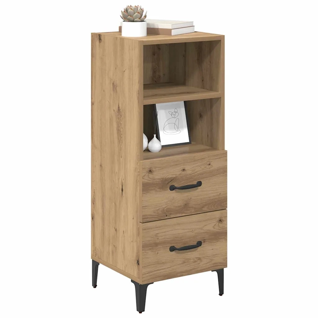 Credenza-Buffet-Armadio da cucina rovere artigianale 34 x 34.5 x 90 cm Legno multistrato 857591