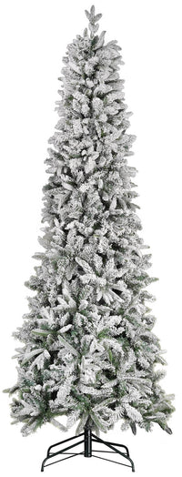 Albero di Natale Artificiale Innevato 150 cm 30 Rami Pino del Gargano Verde