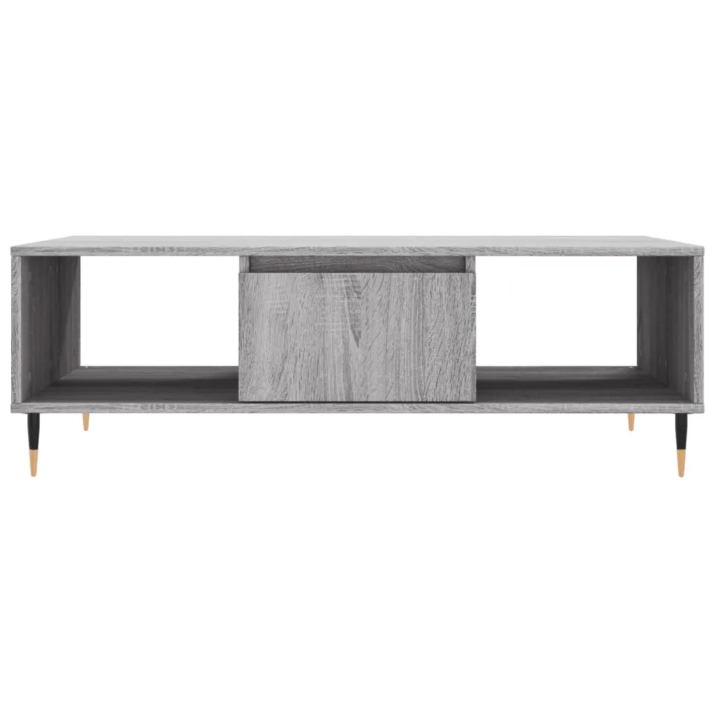Tavolino da Salotto Grigio Sonoma 104x60x35cm Legno Multistrato 827082