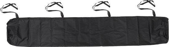 Luifelhoes intrekbare, Luifel stoffa con cordoncini, Tessuto impermeabile e resistente all'acqua per esterni, Luifel per patio con Tasca di ripiegamento, Adatto per luifels di lunghezza inferiore a 2,8 metri - nero