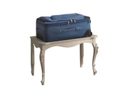 Porta valigie classico sagomato in legno laccato bianco l.78 p.47 h.51 - Mobili 2G