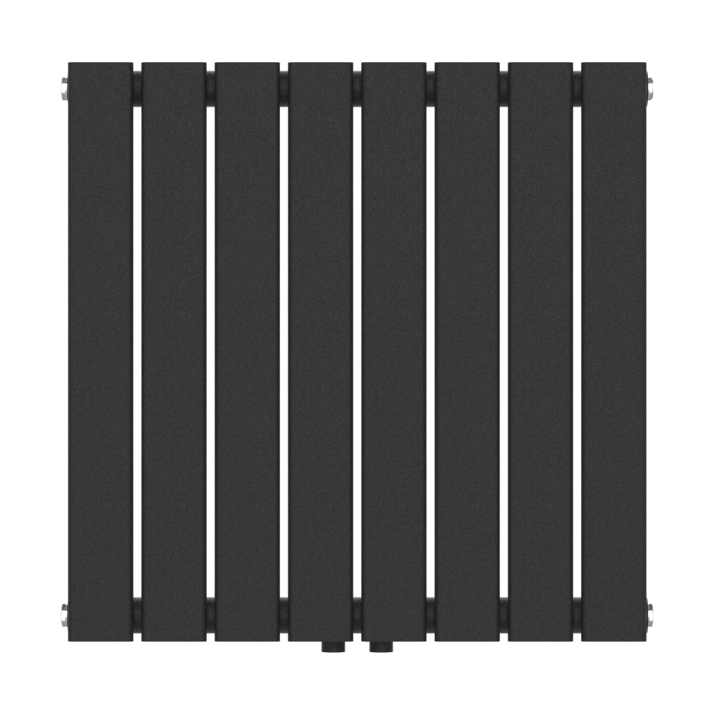 Radiatore a pannello piatto 459 watt acciaio 60 x 60 cm nero 03_0010449