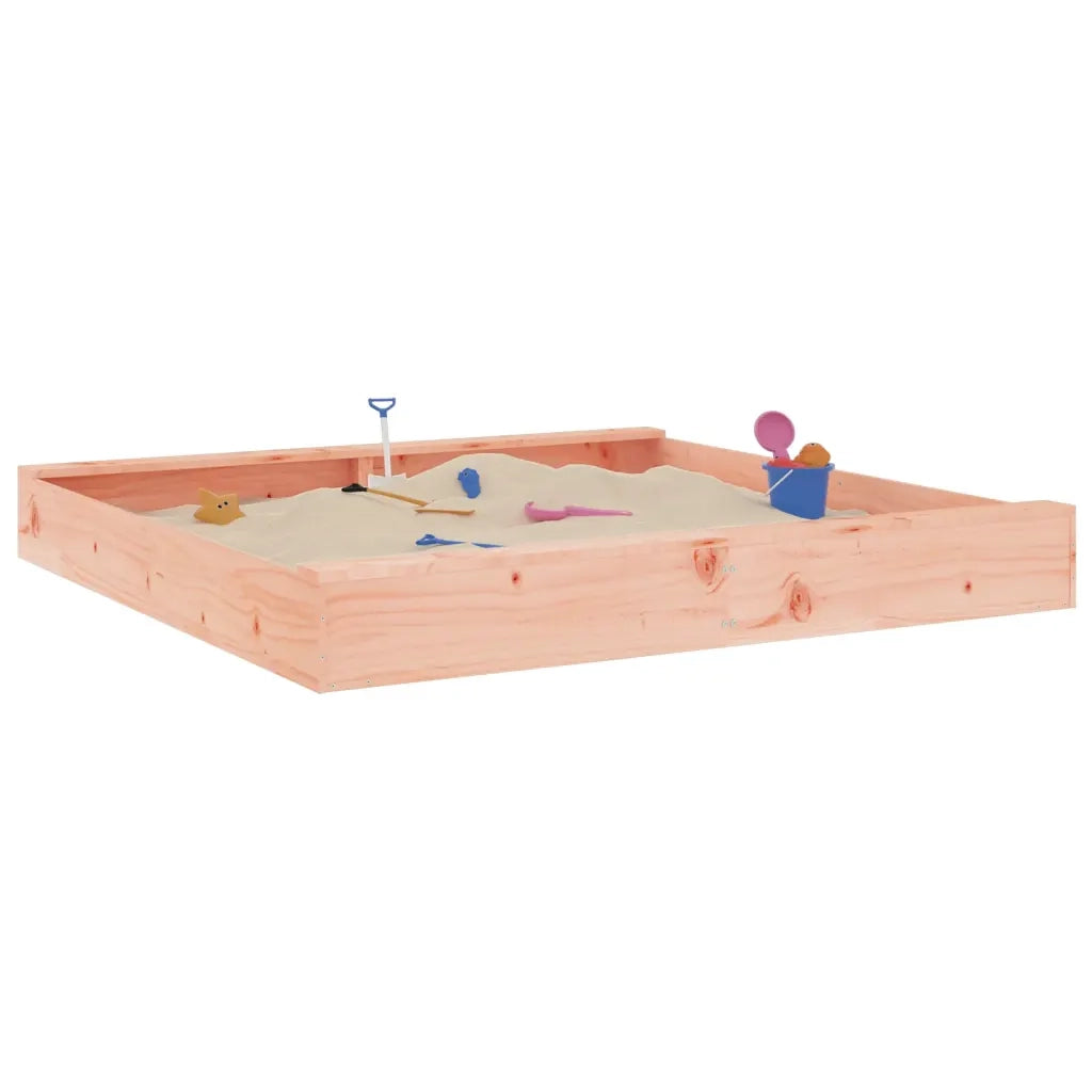 Sabbiera con Sedute Quadrata in Legno Massello di Douglas 825042