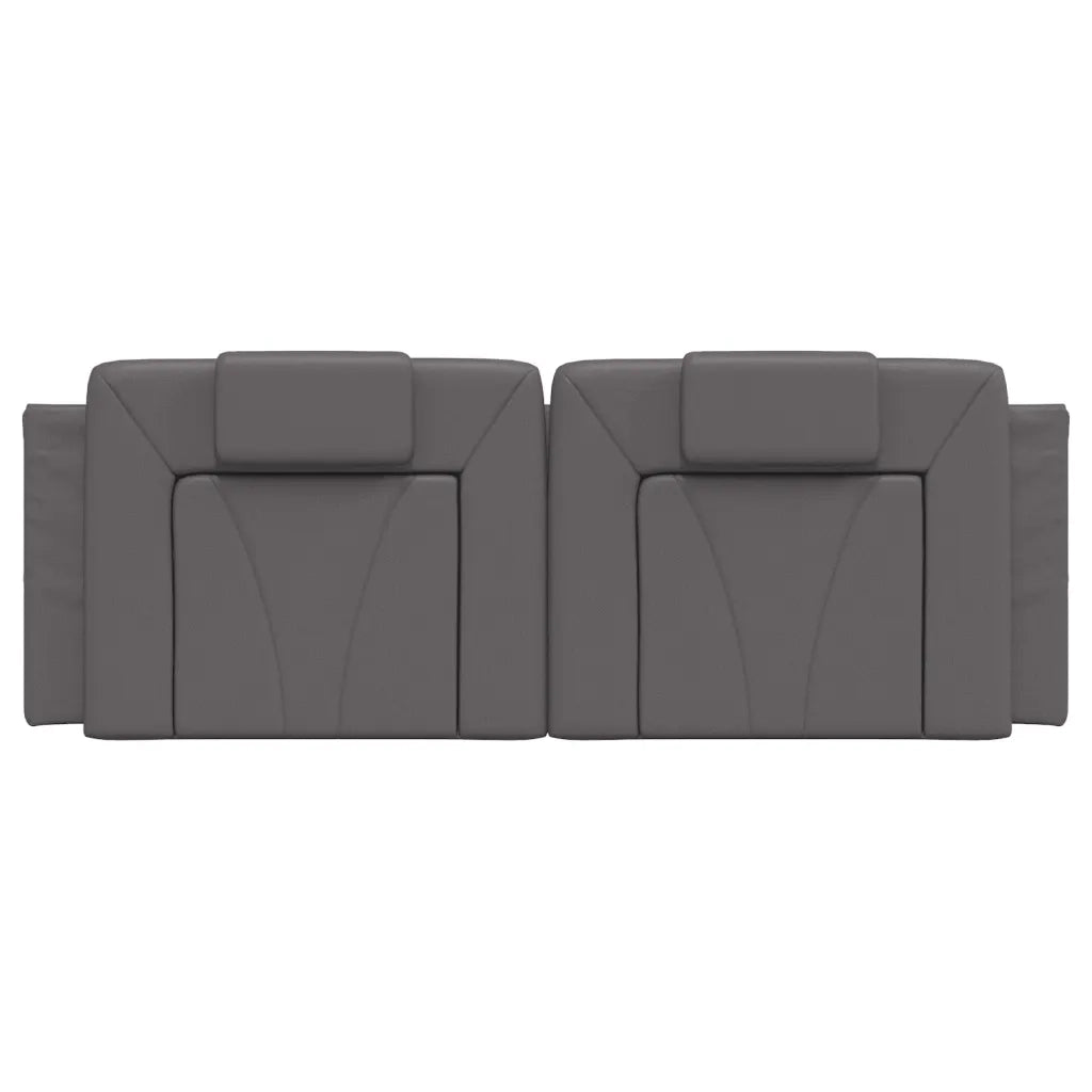 Cuscino Testiera Grigio 140 cm in Similpelle